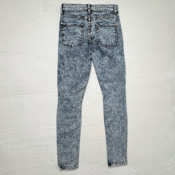 Pistola Acid Wash Skinny Jeans High Rise Distressed Size 26 - Picture 3 of 14